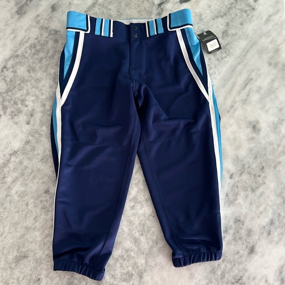 Boombah navy softball pants with Columbia and white stripe size 32 NWT - Picture 1 of 1
